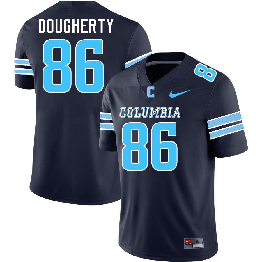 Columbia Lions #86 Braden Dougherty College Football Jerseys,Uniforms Stitched-Navy